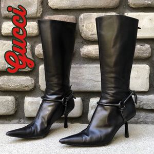 Gucci Stiletto Riding Boot VTG Ford sz 10.5 🌟Host Pick🌟
